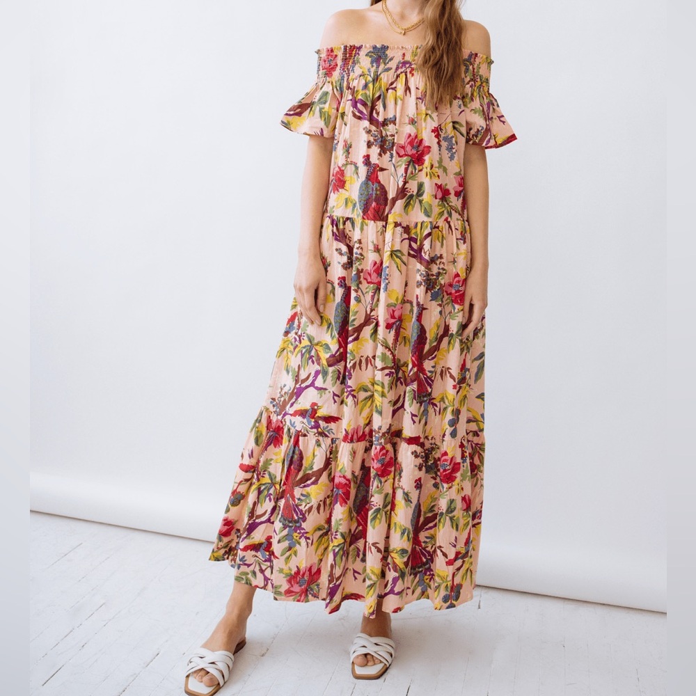 Guadalupe design rare medium Floral Off-Shoulder Maxi Dress $170 on website‎